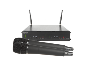 TOA WS-422-AS ชุดไมค์ลอยคู่แบบมือถือ คลื่น UHF เสียงคมชัด สัญญาณเสถียร (ของแท้ รับประกันศูนย์)