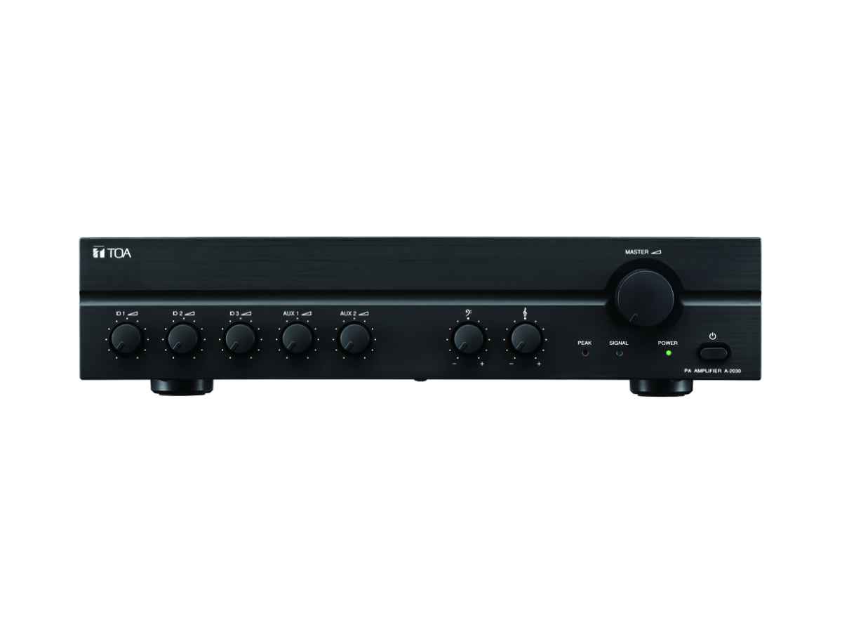TOA A-2030 H เครื่องขยายเสียง 30 วัตต์ (Mixer Power Amplifier) สำหรับระบบเสียงประกาศและแบ็คกราวด์มิว